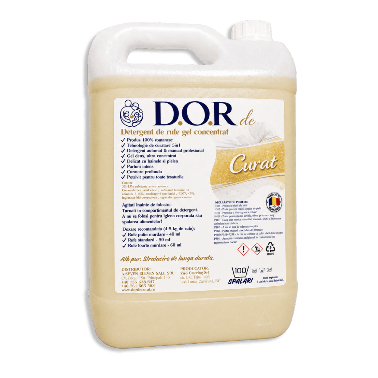 Detergent pentru rufe albe D.O.R de Curat