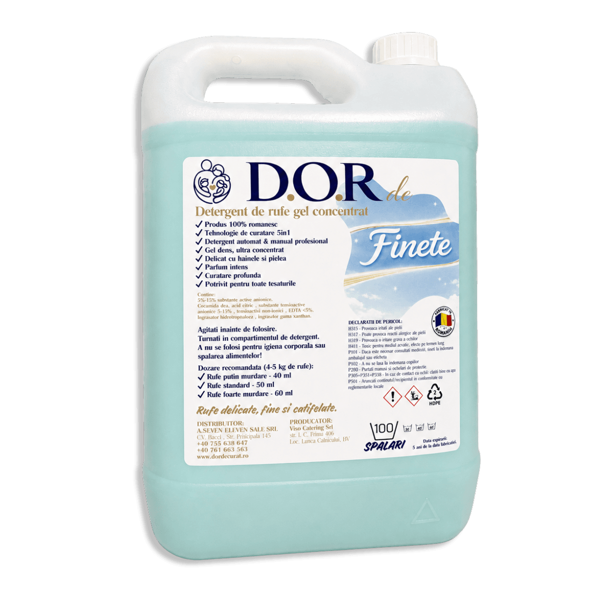 Detergent gel 2 în 1 D.O.R de Finețe cu balsam