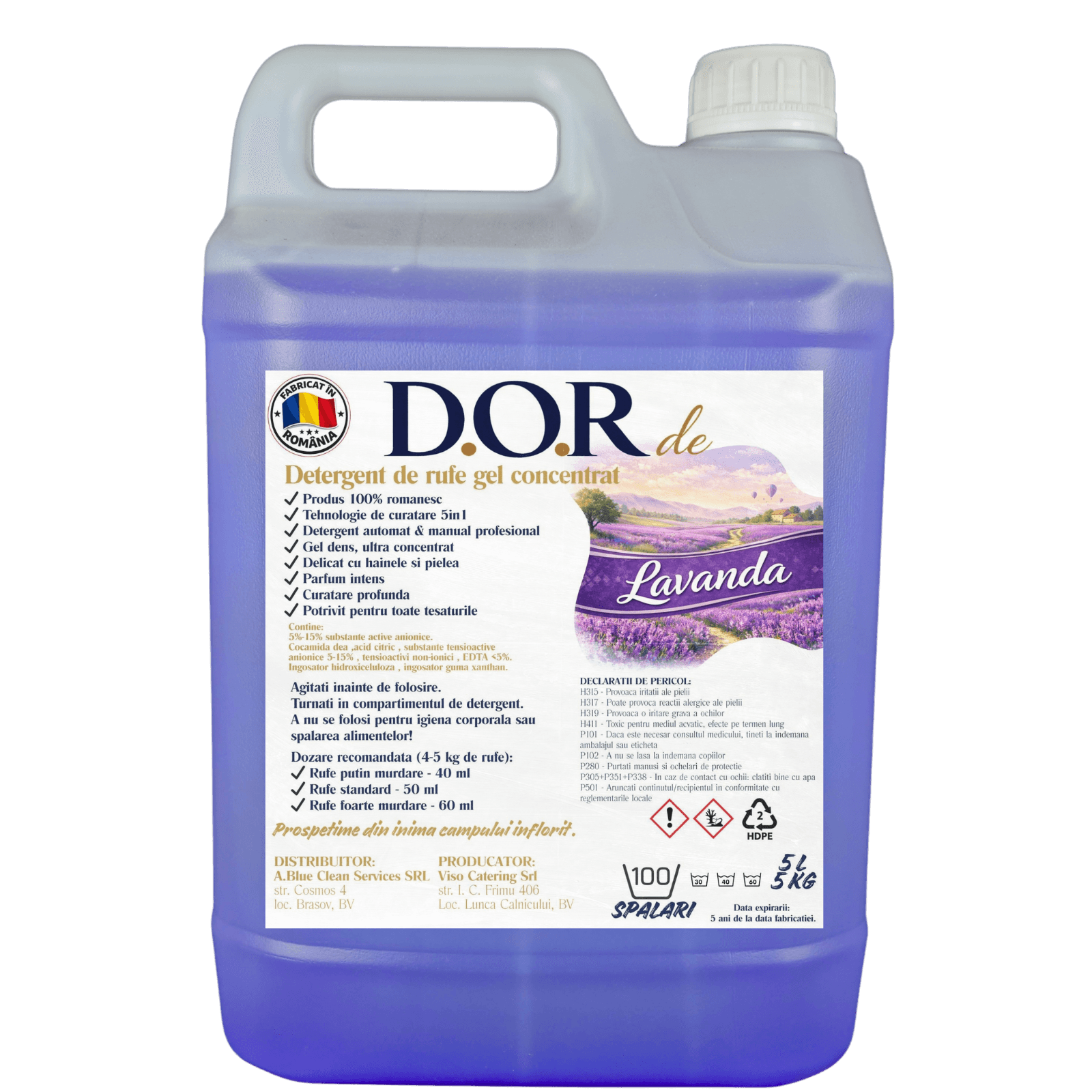 Detergent GEL pentru rufe 10L, Lavanda